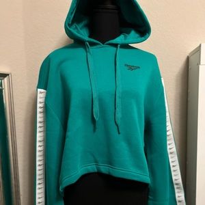 NEVER WORN - SMALL -  REEBOK SWEATER WITH BELL/VECTOR SLEEVES